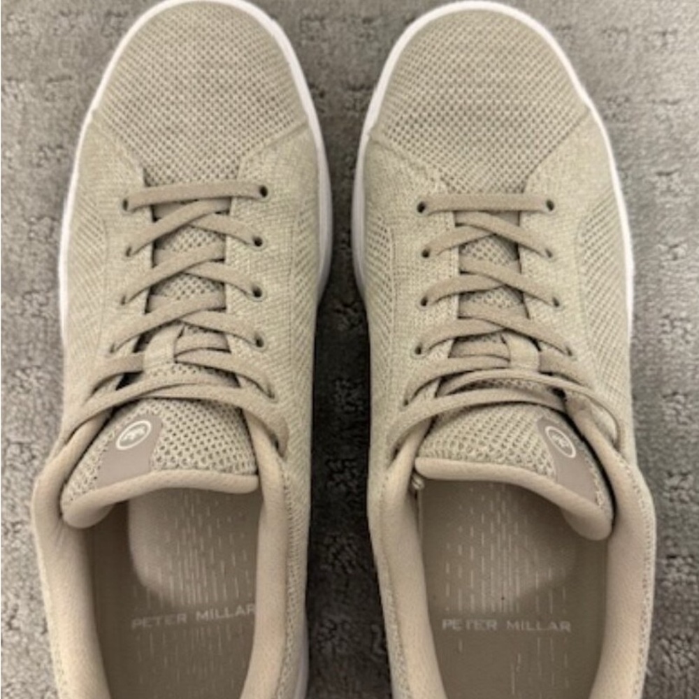 Peter Millar Men's Tan Sneakers